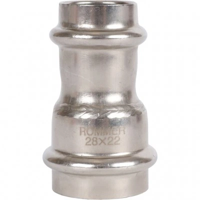 ROMMER RSS-0018-002822 Муфта переходная, 28х22, из нержавеющей стали прессовой ROMMER RSS-0018-002822 Муфта переходная, 28х22, из нержавеющей стали прессовой