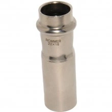 ROMMER RSS-0020-002218 Муфта переходная-НПр, 22х18, из нержавеющей стали прессовой