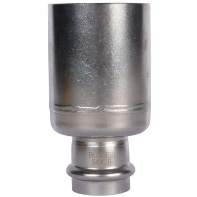 ROMMER RSS-0020-005428 Муфта переходная-НПр, 54х28, из нержавеющей стали прессовой ROMMER RSS-0020-005428 Муфта переходная-НПр, 54х28, из нержавеющей стали прессовой