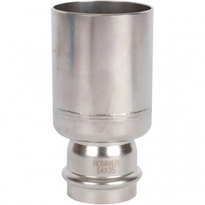 ROMMER RSS-0020-005435 Муфта переходная-НПр, 54х35, из нержавеющей стали прессовой ROMMER RSS-0020-005435 Муфта переходная-НПр, 54х35, из нержавеющей стали прессовой