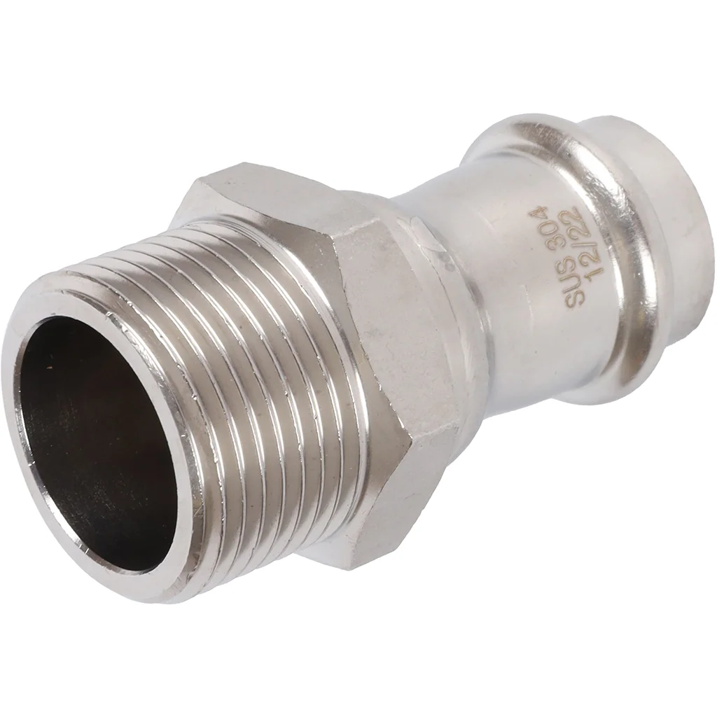 ROMMER RSS-0021-000221 ROMMER Переходник-НР, 22х1, из нержавеющей стали прессовой ROMMER RSS-0021-000221 ROMMER Переходник-НР, 22х1, из нержавеющей стали прессовой