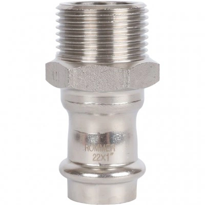 ROMMER RSS-0021-000221 ROMMER Переходник-НР, 22х1, из нержавеющей стали прессовой ROMMER RSS-0021-000221 ROMMER Переходник-НР, 22х1, из нержавеющей стали прессовой