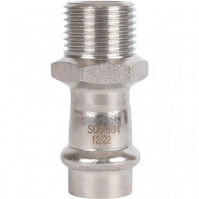 ROMMER RSS-0021-001512 ROMMER Переходник-НР, 15х1/2, из нержавеющей стали прессовой ROMMER RSS-0021-001512 ROMMER Переходник-НР, 15х1/2, из нержавеющей стали прессовой