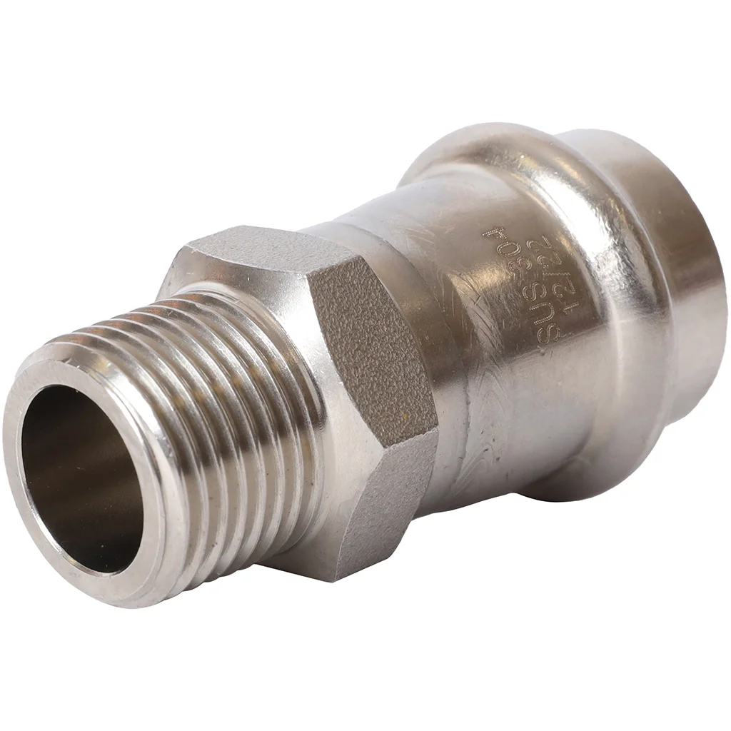 ROMMER RSS-0021-002212 ROMMER Переходник-НР, 22х1/2, из нержавеющей стали прессовой ROMMER RSS-0021-002212 ROMMER Переходник-НР, 22х1/2, из нержавеющей стали прессовой