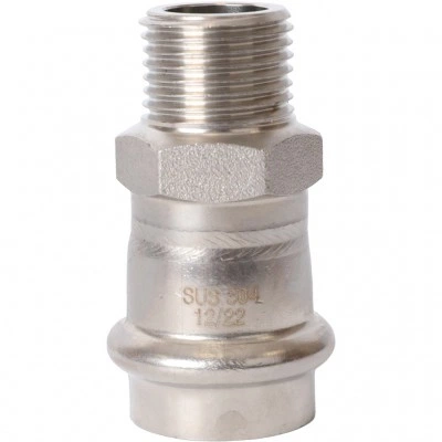 ROMMER RSS-0021-002212 ROMMER Переходник-НР, 22х1/2, из нержавеющей стали прессовой ROMMER RSS-0021-002212 ROMMER Переходник-НР, 22х1/2, из нержавеющей стали прессовой