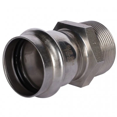 ROMMER RSS-0021-042112 ROMMER Переходник-НР, 42х1 1/2, из нержавеющей стали прессовой ROMMER RSS-0021-042112 ROMMER Переходник-НР, 42х1 1/2, из нержавеющей стали прессовой