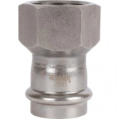 ROMMER RSS-0022-000281 ROMMER Переходник-ВР, 28х1, из нержавеющей стали прессовой ROMMER RSS-0022-000281 ROMMER Переходник-ВР, 28х1, из нержавеющей стали прессовой