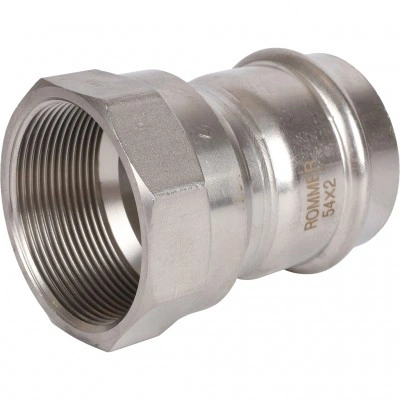 ROMMER RSS-0022-000542 ROMMER Переходник-ВР, 54х2, из нержавеющей стали прессовой ROMMER RSS-0022-000542 ROMMER Переходник-ВР, 54х2, из нержавеющей стали прессовой