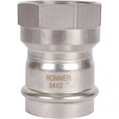 ROMMER RSS-0022-000542 ROMMER Переходник-ВР, 54х2, из нержавеющей стали прессовой ROMMER RSS-0022-000542 ROMMER Переходник-ВР, 54х2, из нержавеющей стали прессовой
