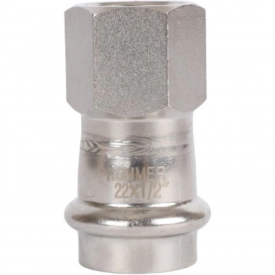 ROMMER RSS-0022-002212 ROMMER Переходник-ВР, 22х1/2, из нержавеющей стали прессовой ROMMER RSS-0022-002212 ROMMER Переходник-ВР, 22х1/2, из нержавеющей стали прессовой