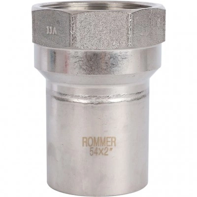 ROMMER RSS-0023-000542 Вставка переходная НПр-ВР, 54х2, из нержавеющей стали прессовой ROMMER RSS-0023-000542 Вставка переходная НПр-ВР, 54х2, из нержавеющей стали прессовой