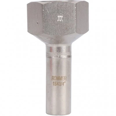 ROMMER RSS-0023-001534 Вставка переходная НПр-ВР, 15х3/4, из нержавеющей стали прессовой ROMMER RSS-0023-001534 Вставка переходная НПр-ВР, 15х3/4, из нержавеющей стали прессовой