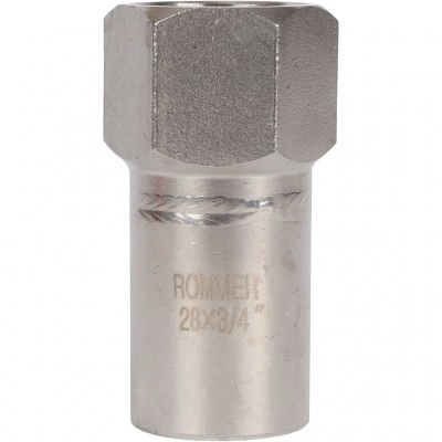 ROMMER RSS-0023-002834 Вставка переходная НПр-ВР, 28х3/4, из нержавеющей стали прессовой ROMMER RSS-0023-002834 Вставка переходная НПр-ВР, 28х3/4, из нержавеющей стали прессовой