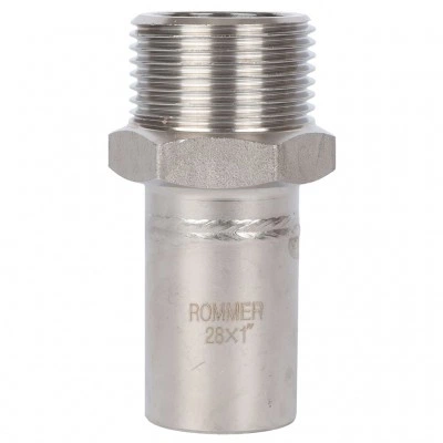ROMMER RSS-0024-000281 Вставка переходная НПр-НР, 28х1, из нержавеющей стали прессовой ROMMER RSS-0024-000281 Вставка переходная НПр-НР, 28х1, из нержавеющей стали прессовой