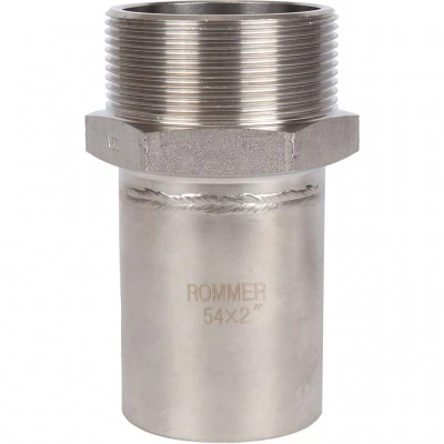 ROMMER RSS-0024-000542 Вставка переходная НПр-НР, 54х2, из нержавеющей стали прессовой ROMMER RSS-0024-000542 Вставка переходная НПр-НР, 54х2, из нержавеющей стали прессовой