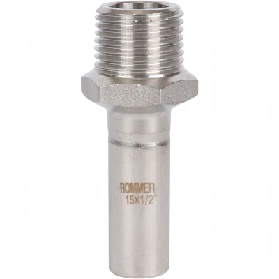 ROMMER RSS-0024-001512 Вставка переходная НПр-НР, 15х1/2, из нержавеющей стали прессовой ROMMER RSS-0024-001512 Вставка переходная НПр-НР, 15х1/2, из нержавеющей стали прессовой