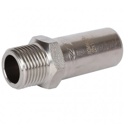 ROMMER RSS-0024-002212 Вставка переходная НПр-НР, 22х1/2, из нержавеющей стали прессовой ROMMER RSS-0024-002212 Вставка переходная НПр-НР, 22х1/2, из нержавеющей стали прессовой