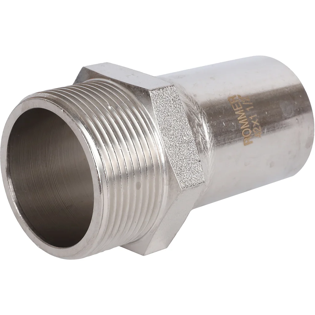 ROMMER RSS-0024-042112 Вставка переходная НПр-НР, 42х1 1/2, из нержавеющей стали прессовой ROMMER RSS-0024-042112 Вставка переходная НПр-НР, 42х1 1/2, из нержавеющей стали прессовой
