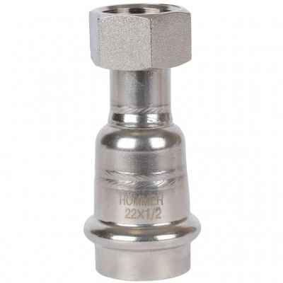 ROMMER RSS-0026-002212 ROMMER Переходник с накидной гайкой-ВР, 22х1/2, из нержавеющей стали прессовой ROMMER RSS-0026-002212 ROMMER Переходник с накидной гайкой-ВР, 22х1/2, из нержавеющей стали прессовой