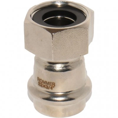 ROMMER RSS-0026-002234 ROMMER Переходник с накидной гайкой-ВР, 22х3/4, из нержавеющей стали прессовой ROMMER RSS-0026-002234 ROMMER Переходник с накидной гайкой-ВР, 22х3/4, из нержавеющей стали прессовой