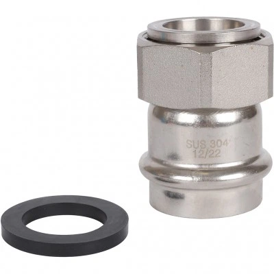 ROMMER RSS-0026-042112 ROMMER Переходник с накидной гайкой-ВР, 42х1 1/2, из нержавеющей стали прессовой ROMMER RSS-0026-042112 ROMMER Переходник с накидной гайкой-ВР, 42х1 1/2, из нержавеющей стали прессовой
