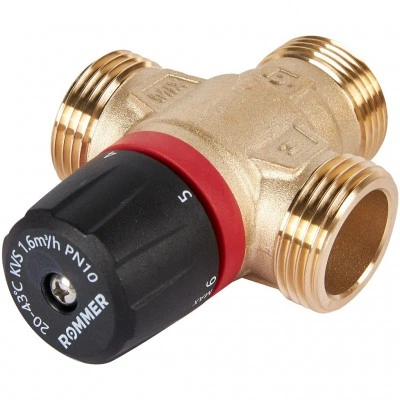 ROMMER RVM-0131-164325 Термостатический смесительный клапан для систем отопления и ГВС 1 НР 20-43°С KV 1,6 (боковое смешивание) ROMMER RVM-0131-164325 Термостатический смесительный клапан для систем отопления и ГВС 1 НР 20-43°С KV 1,6 (боковое смешивание)